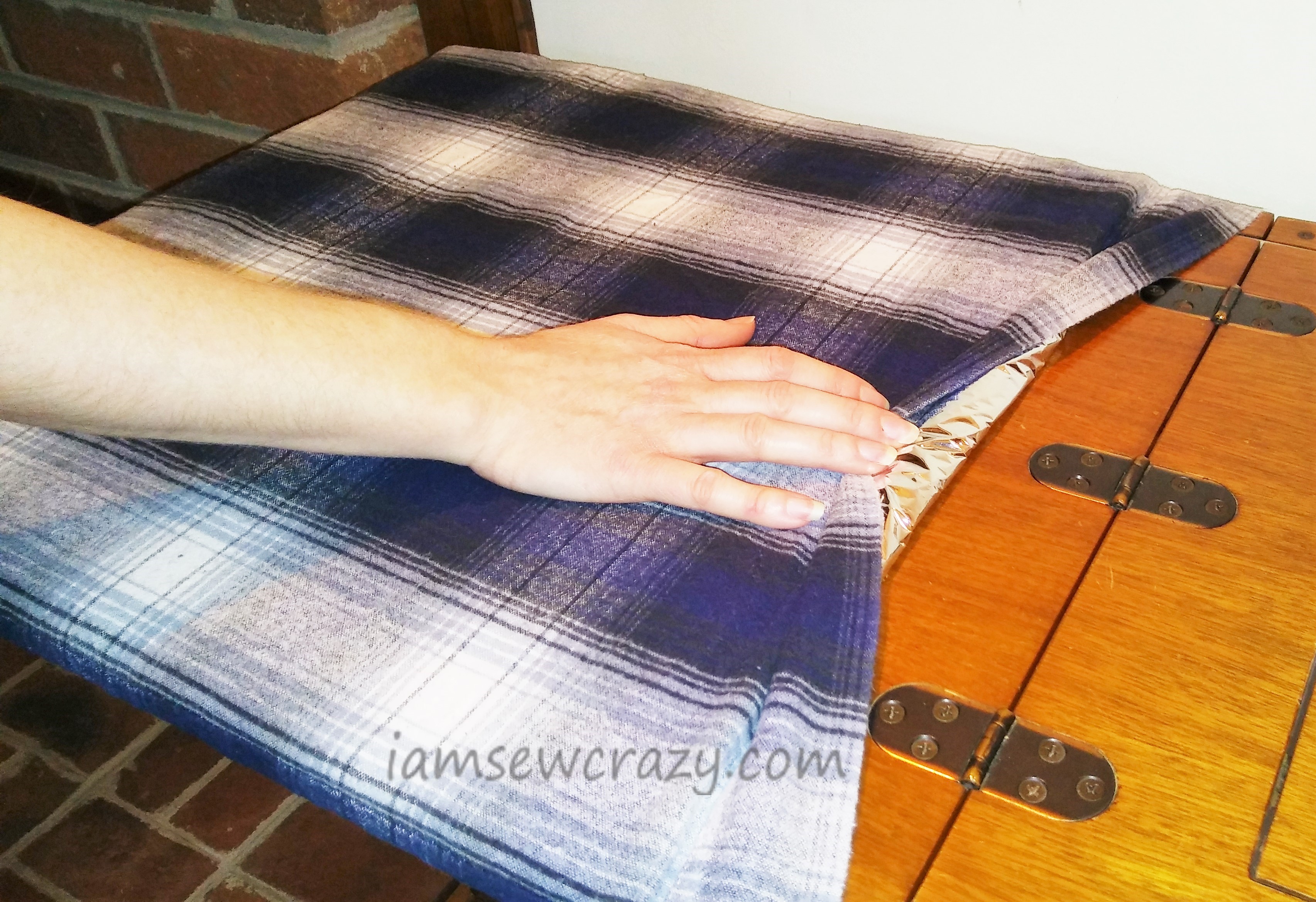 how to make an ironing board cover