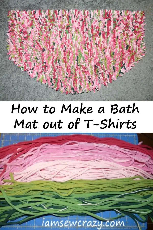 How to make a t-shirt bath mat