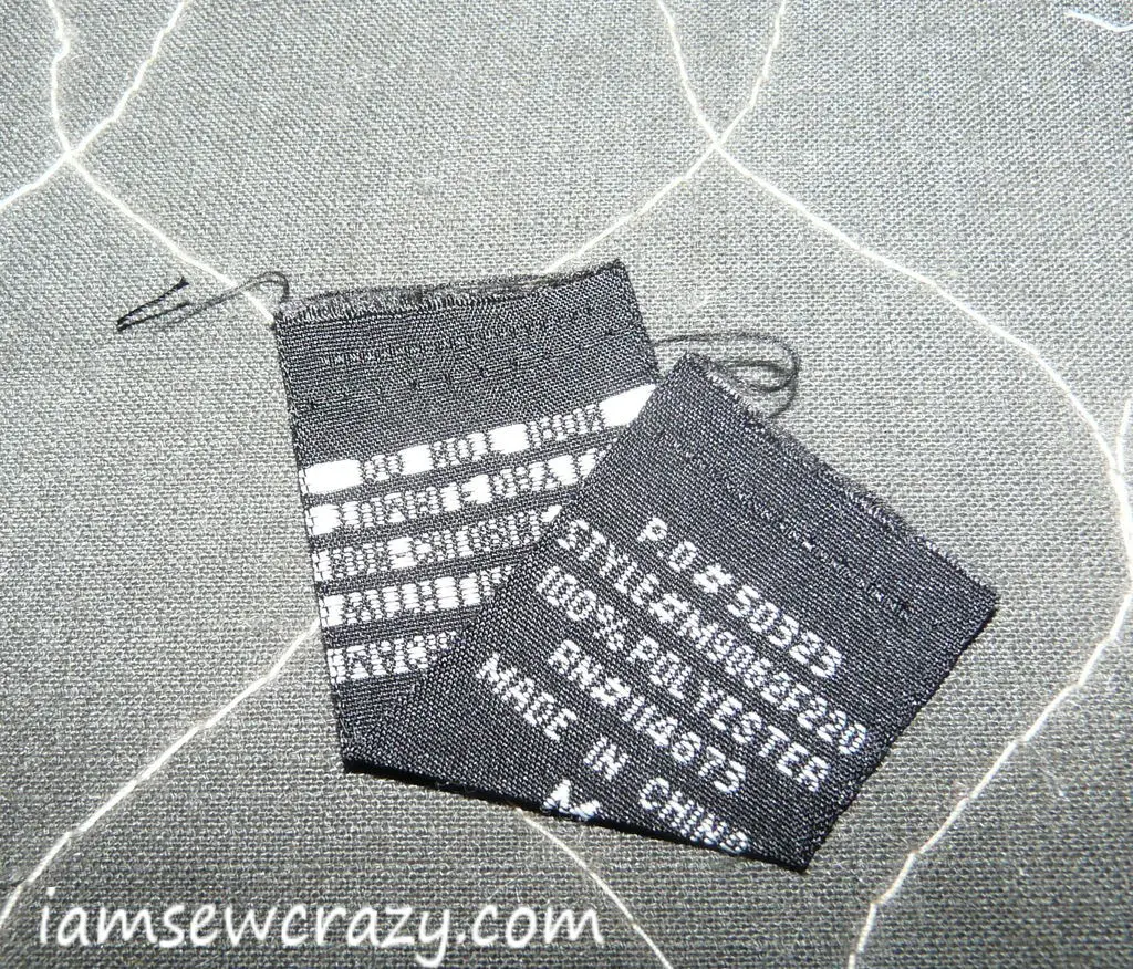 embroidered tag