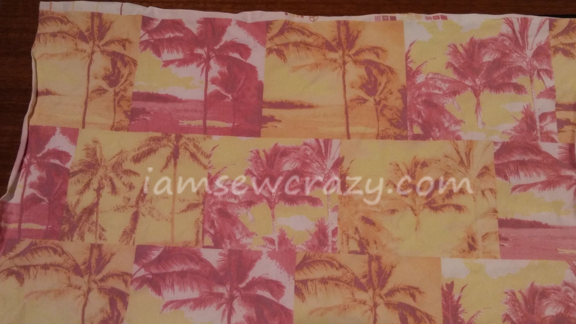 palm tree swimsuit fabric
