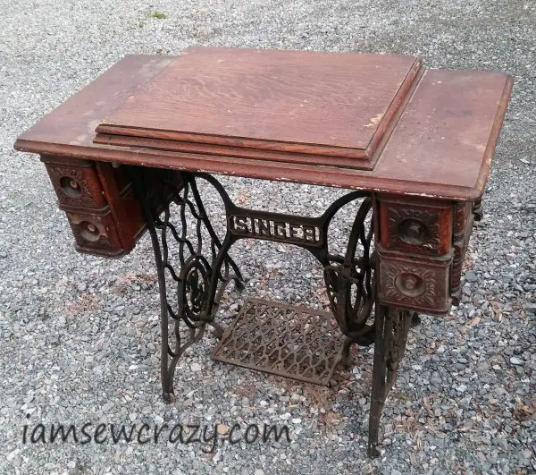 Antique treadle table