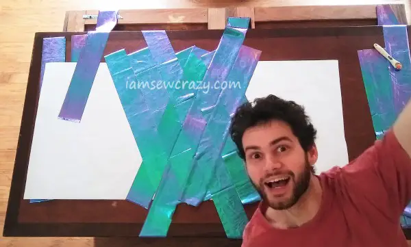 man appearing in picture of weaving fabric