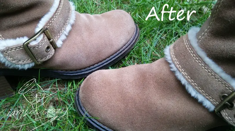 suede boots after cleaning