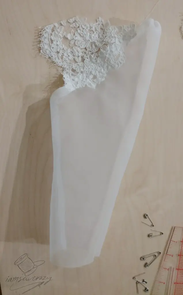 restyling a vintage wedding dress sleeve