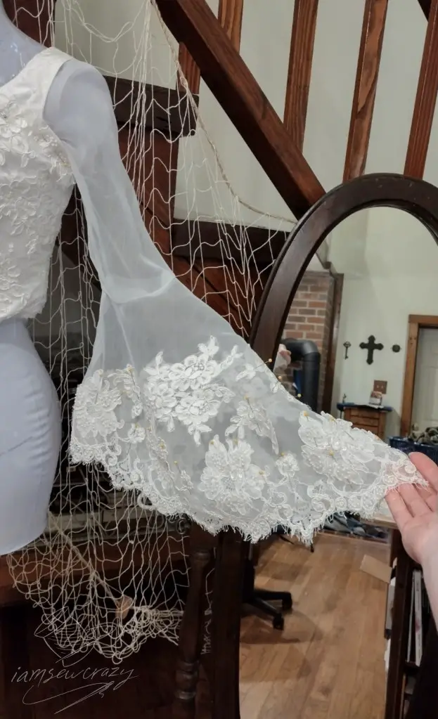 how to restyle a wedding dress with removable bell sleeves