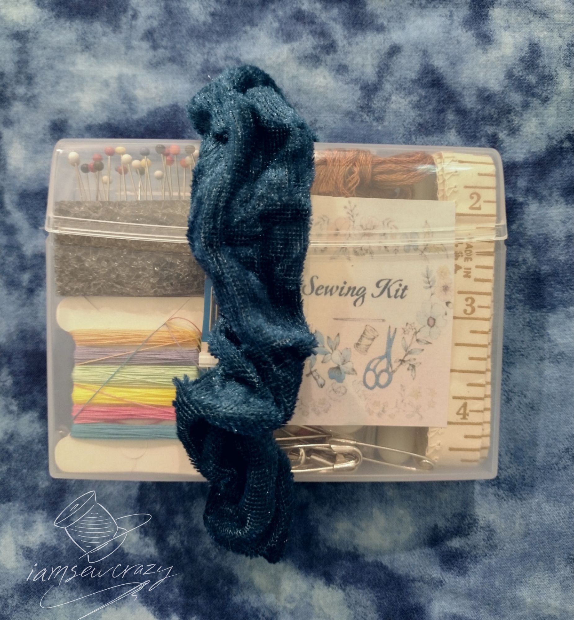 hair scrunchie securing sewing kit