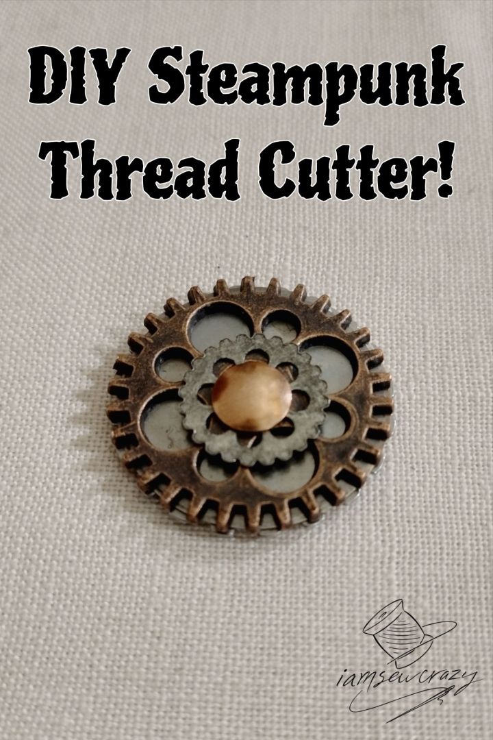 how to make a steampunk thread cutter for a sewing machine or as a pendant